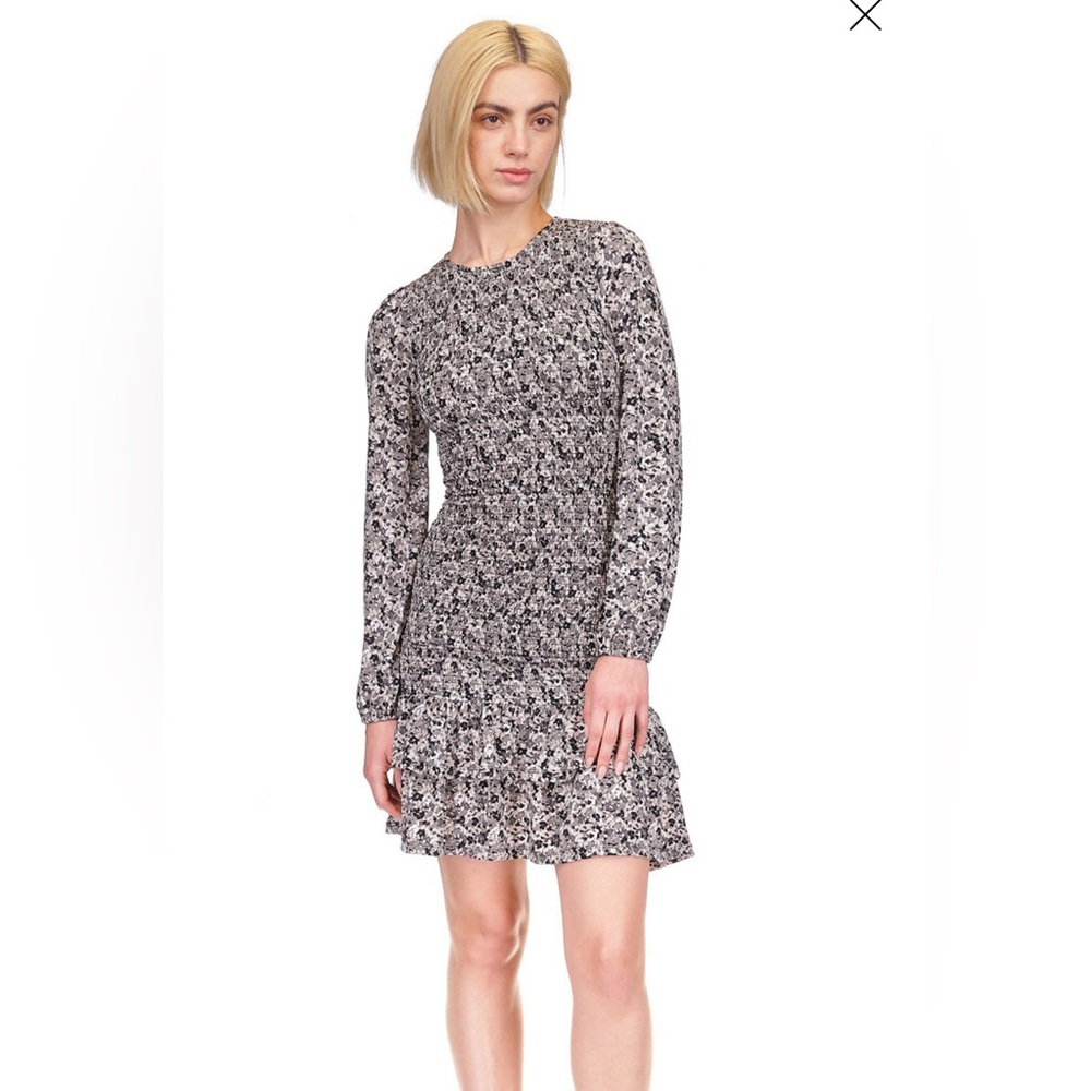 Michael Kors
Women's Printed Smocked Ruffled Mini Dress